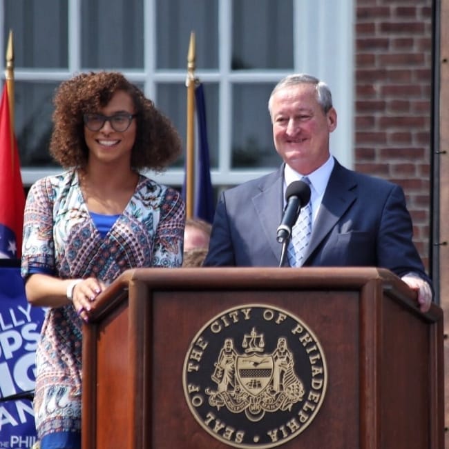 Mayor Kenney Honor's Attic Youth, Giana Graves, with 2018 Magis Award