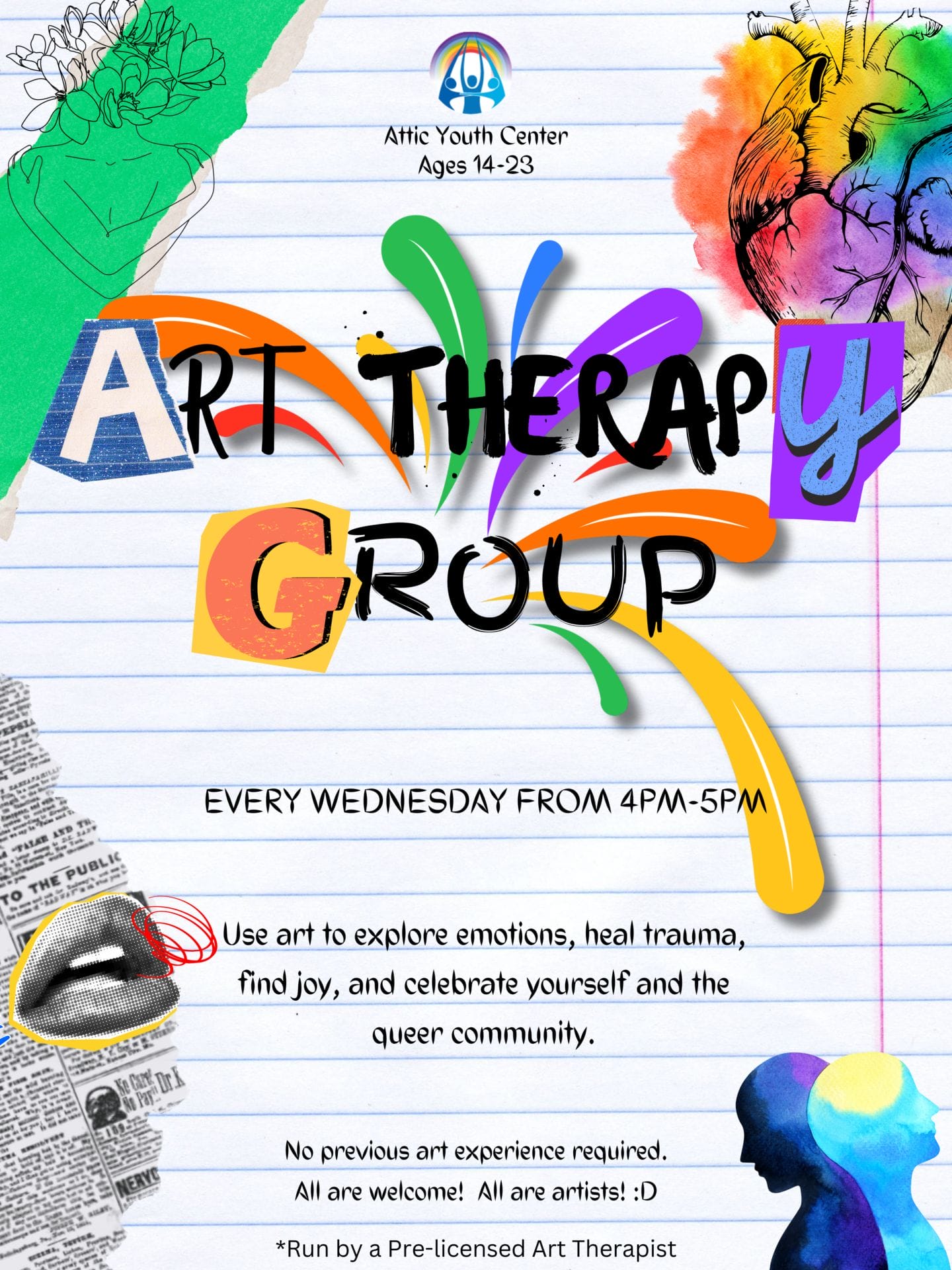 Copy of Playful Scrapbook World Art Day Poster